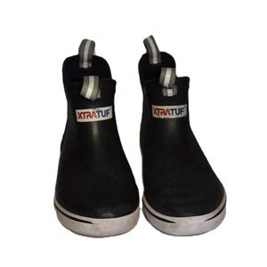 XTRATUF Ankle Deck Boot Kids 2M Black Good Waterproof Slip Resistant